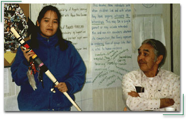 Lois Andrews and Elder, Mount Currie First Nation