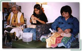 Elder Margaret Lester with granddaughter and program graduate Eunice Sam, Mount Currie First Nation partnership program
