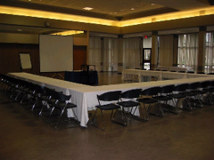 Michele Pujol room, looking in, conference table