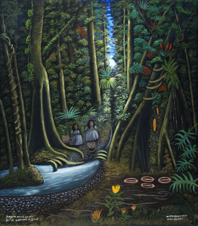 lacandones in the forest