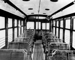 Inside the trolley