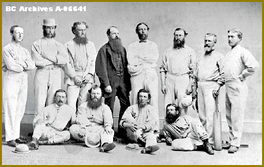 1860's Cricket Team, John T. Howard second from left