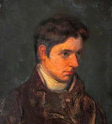William Hazlitt, painted by his brother, John (Maidstone Museum & Bentlif Art
        Gallery; date unknown). Click to enlarge.