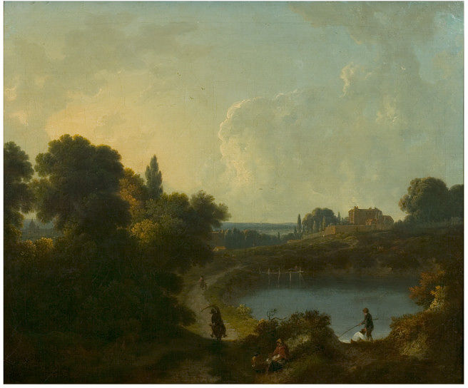 View at Hampstead by Richard Corbould, 1806 (Victoria and Albert Museum 522-1870).
        Click to enlarge. 