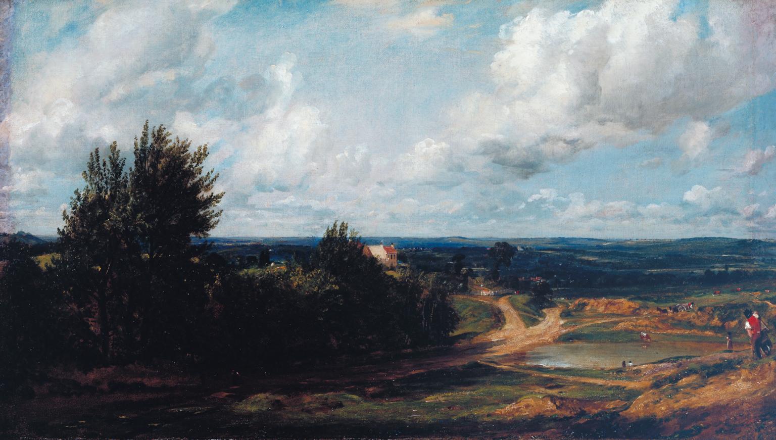John Constable: Hampstead Heath, with the House Called ‘The Salt Box’ (Tate
        Gallery N01236). Click to enlarge.