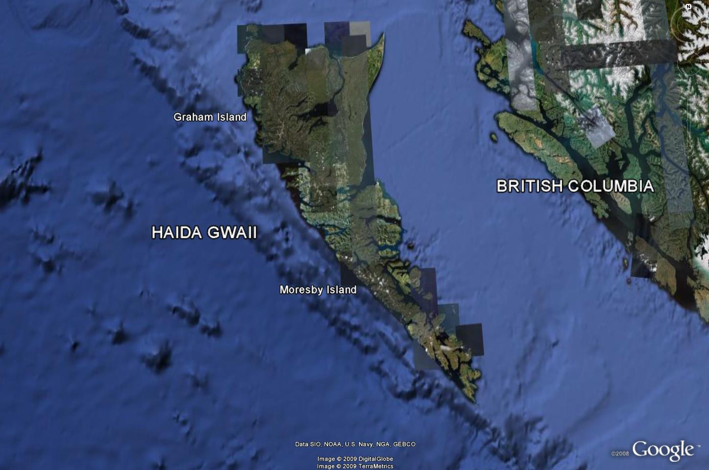Haida Gwaii - BC Map