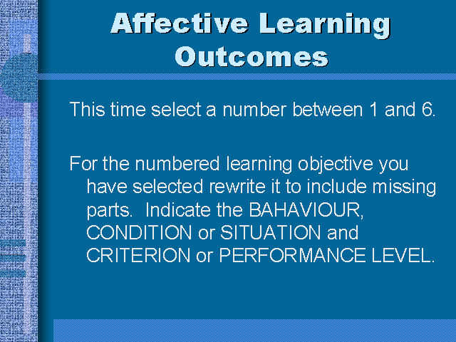 definition of affective learning