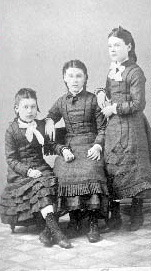 Cridge Children Maude, Rhoda & Lillie, c1865 (BC Archives A-01209)