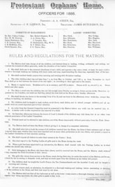 Matron's Rules 1886 (BC Archives NC-B77)