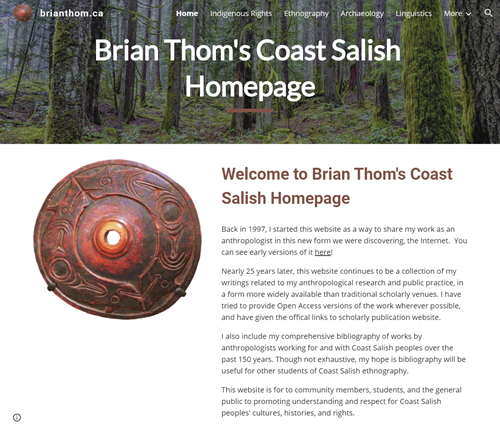 Brian Thom's Coast Salish Homepage