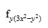 f_y(3x^2-y^2)