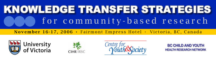 Knowledge Transfer Strategies for community-based research