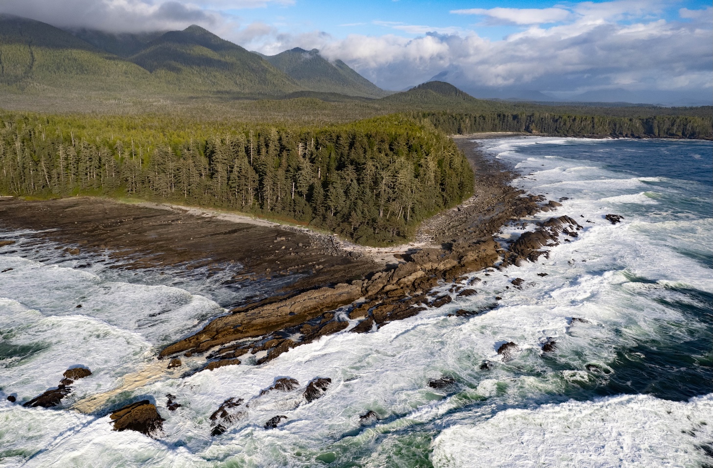 The wild west coast of Vancouver Island in the Cascadia fore-arc. Photo by Theron Finley. Cascadia