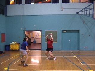 Lisa and Kristina playing 'Keep It Up'
